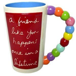 Sandra Magsamen Tall Mug Friendship Rainbow Handle